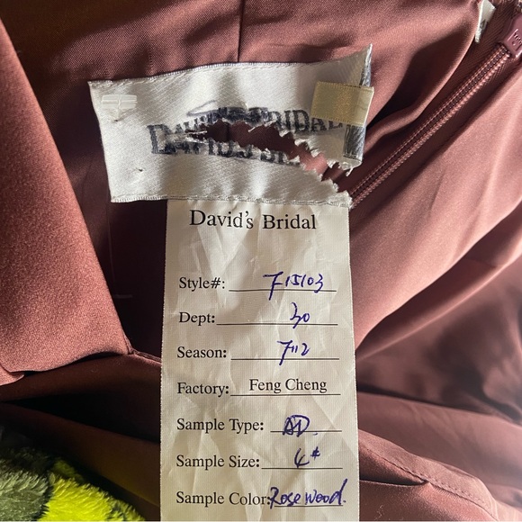 Davids Bridal 🌺 rosewood sleeveless classy dress size 4 - Picture 5 of 6